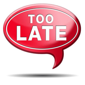 We Missed Your Deadline